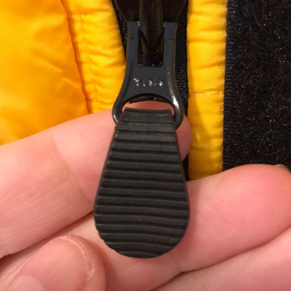 RARE Vintage 90s Y2K Jones New York Med Yellow insulated lightweight puffer coat - Picture 6 of 12